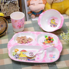 (BC-MK1013) Fashinable Design réutilisable Melamine 4PCS Kids Cute Dinner Set